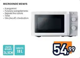 Unieuro Microonde ME187S offerta