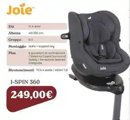 Iperbimbo Joie I-SPIN 360 offerta