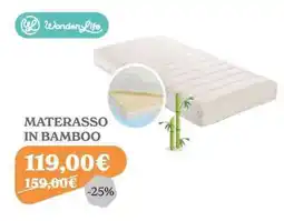 Iperbimbo Materasso in bamboo WonderLife offerta