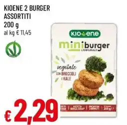Famila Kioene mini burger vegetale con broccoli e kale offerta