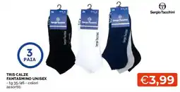 Mercatò Tris calze fantasmino unisex Sergio Tacchini offerta