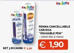 Mercatò Extra Penna cancellabile Carioca offerta