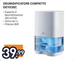 Unieuro Deumidificatore compatto DEY035C offerta