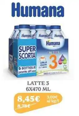 Iperbimbo Humana Latte 3 offerta