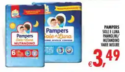 Deco Supermercati Pampers Sole e Luna Mutandino offerta