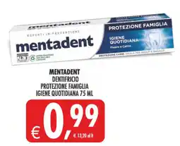 Deco Supermercati Mentadent dentifricio protezione famiglia offerta