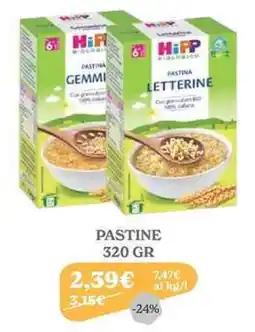 Iperbimbo HiPP Biologico Pastina Letterine offerta