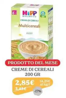 Iperbimbo HiPP Biologico Crema di Cereali Multicereali offerta