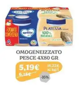 Iperbimbo Omogeneizzato pesce Mellin offerta