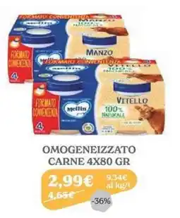 Iperbimbo Omogeneizzato carne Mellin offerta