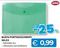 Mercatò Big Busta portadocumenti Selex offerta