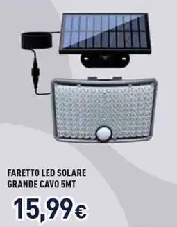 Unieuro Faretto LED Solare offerta