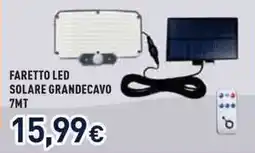 Unieuro Faretto LED Solare Grandecavo 7MT offerta