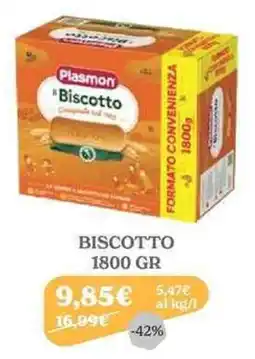 Iperbimbo Biscotto Plasmon offerta