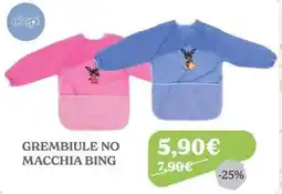 Iperbimbo Grembiule no macchia Bing offerta
