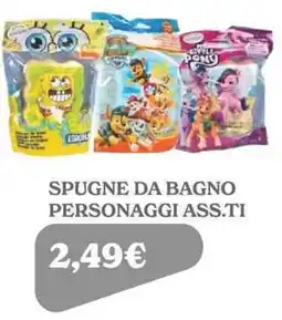Iperbimbo Spugne da bagno personaggi assortiti offerta