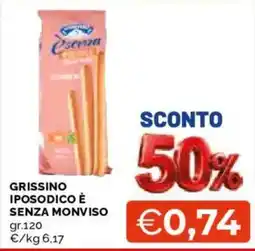 Mercatò Grissino Iposodico è senza monviso offerta