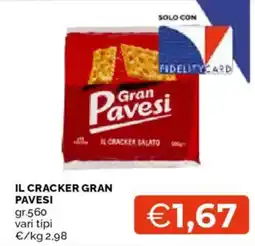 Mercatò Il cracker gran pavesi offerta