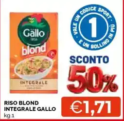 Mercatò Riso blond integrale Gallo offerta