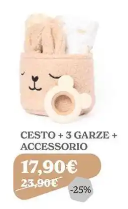 Iperbimbo Cesto + 3 garze + accessorio offerta