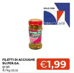 Mercatò Filetti di acciughe Su.Per.Ga. offerta