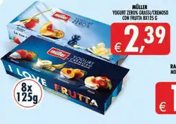 Deco Supermercati Müller Yogurt Zero% Grassi/Cremoso con Frutta offerta
