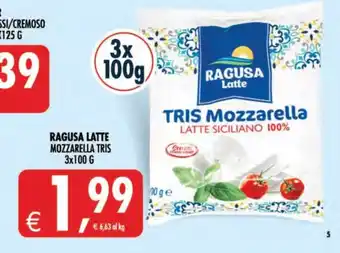 Deco Supermercati Ragusa Latte Mozzarella Tris offerta