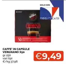 Mercatò Caffè in capsule Vergnano offerta