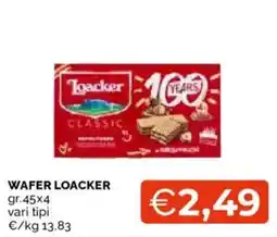 Mercatò Wafer Loacker offerta
