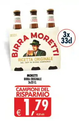 Deco Supermercati Moretti Birra Originale offerta