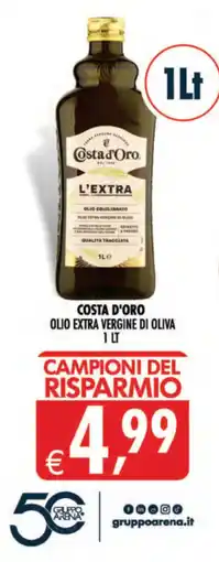 Deco Supermercati Costa d'Oro olio extra vergine di oliva offerta