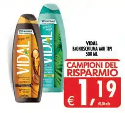 Deco Supermercati Vidal bagносchioma vari tipi offerta