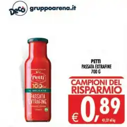 Deco Supermercati Petti passata extrafine offerta