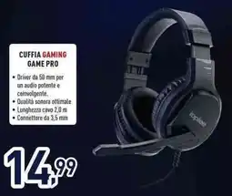 Unieuro Cuffia gaming game pro Toplee offerta