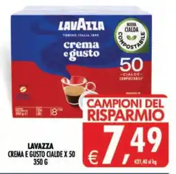 Deco Supermercati Lavazza crema e gusto cialde offerta