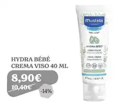 Iperbimbo Mustela Hydra Bébé Crema Viso offerta