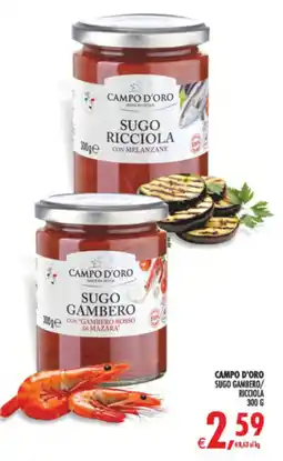 Deco Supermercati Campo d'Oro sugo gambero/ricciola offerta