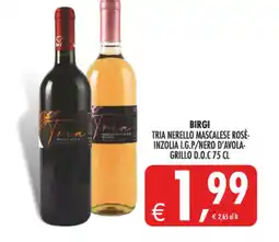 Deco Supermercati Birgi Trià Nerello Mascalese Rosè-Inzolia I.G.P./Nero d'Avola-Grillo D.O.C offerta
