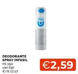 Mercatò Deodorante spray infasil offerta