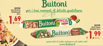 Deco Supermercati Buitoni base per pizza rettangolare offerta