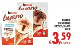 Deco Supermercati Kinder bueno cono classico/bianco offerta
