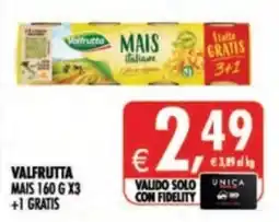 Deco Supermercati Valfrutta Mais offerta