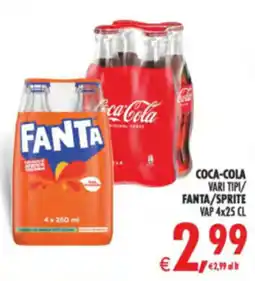 Deco Supermercati Coca-Cola vari tipi / Fanta / Sprite offerta