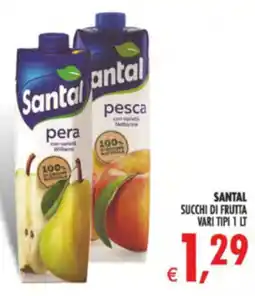 Deco Supermercati Santal succhi di frutta offerta