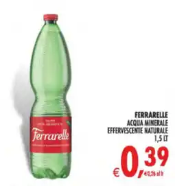Deco Supermercati Ferrarelle acqua minerale effervescente naturale offerta