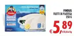 Deco Supermercati Findus filetti di platessa offerta