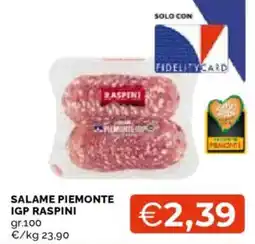 Mercatò Salame piemonte IGP Raspini offerta