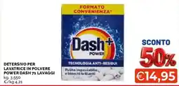 Mercatò Detersivo per lavatrice in polvere Power Dash offerta
