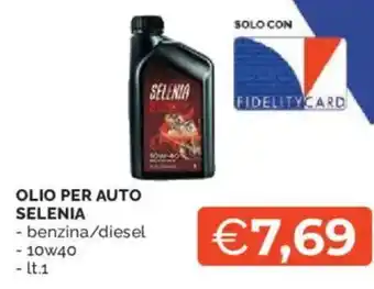 Olio per auto Selenia