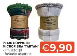 Mercatò Plaid doppio in microfibra 'tartan' Farian offerta